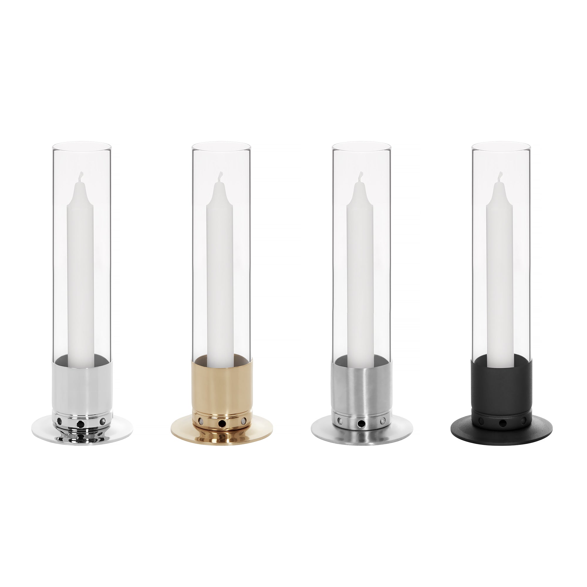 Candleholder  Kattvik™ - Nickelplated Brass / Silver