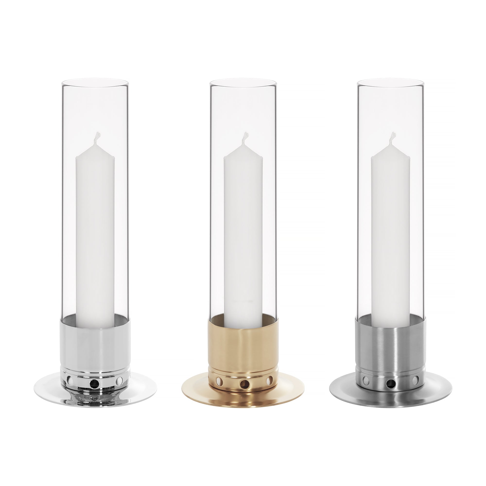 Candleholder  Kattvik™ LARGE - Nickelplated Brass